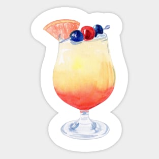 Tropical cocktail Sticker